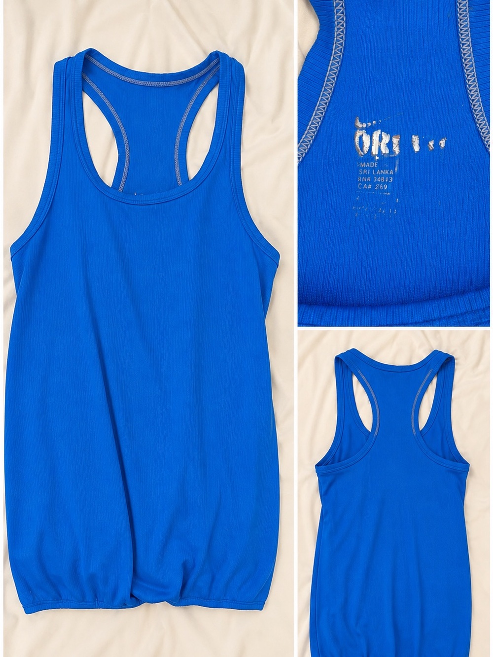 Girls Blue Racerback One-Piece Tank Dress